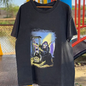 Camiseta de Lona Transpirable Ecológica de Alta Calidad para Hombre, Lavado Ácido, Color Sólido, a la Moda, para Poliéster/Algodón, Personalizada - Product Image 5