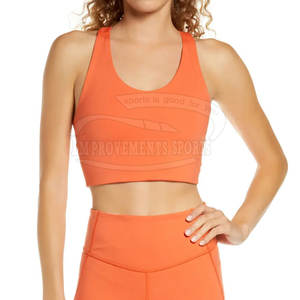 Diseño personalizado de alta elasticidad Running Fitness Bra Seamless New Pattern XS Size Sport Bra para el verano Private Label OEM Service - Product Image 4