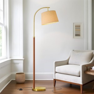 Base de lampadaire en laiton en forme d'arc - Piédestal sculptural artisanal, écologique et durable au design minimaliste pour salon (vente en gros) - Product Image 1