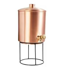 Elegant Copper Water <b>Dispenser</b> <b>Drinking</b> Water Storage System with Tap Ideal for Home Kitchen Dining and Hospitality Setup - Product Image 3
