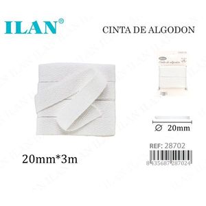 Nastro di cotone Ilan 20mm x 3m, benda di grado medico per uso di primo soccorso - Product Image 1