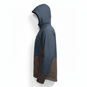 Chaqueta Cortavientos con Capucha para Hombre, Diseño Color Block, Cierre de Cremallera, Estilo Casual para Otoño, Exterior de Poliéster y Nailon - Product Image 4