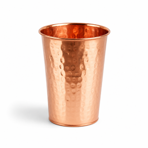 Vaso de Cobre Puro Martillado a Mano, Vaso Ayurvédico para Agua, Taza de Cobre para Hogar, Hotel, Restaurante, Bar, Venta al por Mayor, OEM, ODM - Product Image 1