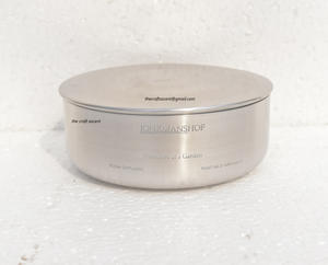 Portavelas Redondo de Latón Personalizado con Acabado Cepillado, 16oz, Duradero, Ecológico, Hecho a Mano, para Uso Religioso, Tapa de Lujo para Fabricación de Velas - Product Image 5