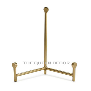 Modern Metallic Decorative <b>Easel</b> Stand Handcrafted Photo Holder for Housewarming Luxury Art Tabletop Home Decoration - Product Image 2