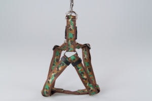 Harnais pour animaux de compagnie OEM/ODM, motif floral superposé tendance, nylon multicouche, résistant à l'eau, bande réfléchissante de sécurité - Product Image 6