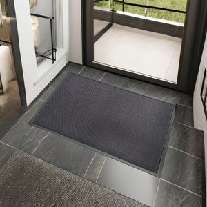 YB MD-0003 Alfombra de Entrada Moderna de PVC Cuadrada para Exteriores, Antideslizante, con Respaldo de Goma Tejida, Perfil Bajo, Lavable a Máquina, para Hogar y Hotel - Product Image 1