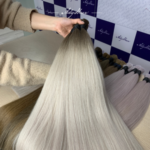 Venta al por mayor de cabello humano rubio vietnamita 2026 de primera calidad con cutículas alineadas, cabello ruso virgen sin procesar a granel, proveedor de fábrica OEM para trenzado. - Product Image 4