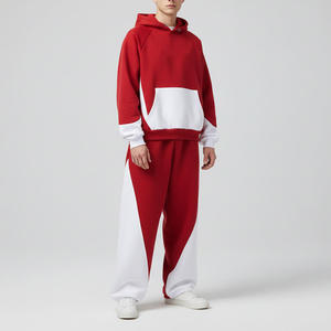 -Custom Men's Street Fashion Tracksuit Premium Cotton Casual <b>Set</b> Private Label OEM Manufacturer - Product Image 5