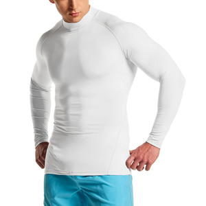 Camiseta Deportiva de Manga Larga para Hombre, Blanca, Anti-UV, Antibacteriana, Transpirable, Ecológica, de Secado Rápido, Poliéster/Nailon - Product Image 3
