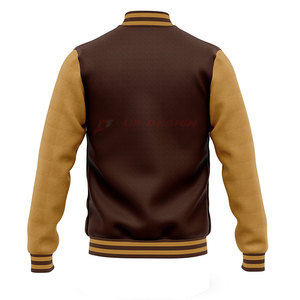 Veste Letterman sur mesure en promotion – Logo personnalisé, col montant, veste d'hiver respirante et écologique de haute qualité pour homme - Product Image 2