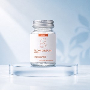 [FROM OREUM] Dentifrice Solide Saveur Mandarine de Jeju pour Week-end, 60 Comprimés pour Voyage, Trousse de Toilette de Voyage - Product Image 2