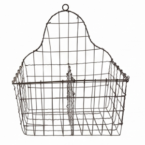 Fine Quality Rustic Metal <b>Wire</b> Storage <b>Basket</b> Rectangle <b>Hanging</b> Multi-Purpose Neatening Container - Product Image 3