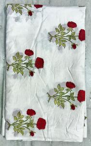 Tissu en coton Jaipur Sanaganeri, tissu imprimé au bloc, tissu imprimé à la main, tissu indien pour robes, fournisseur de tissus en gros - Product Image 1