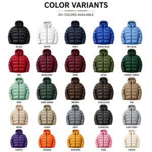Blouson d'hiver tendance pour homme, écologique, style urbain, à capuche, ultra-léger, isolé, confortable, durable, toutes saisons - Product Image 4