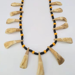 เครื่องประดับแฟชั่นสร้อยคอโซ่ฮอร์นลิงค์ขัดเสร็จเหมาะสำหรับสวมใส่ในชีวิตประจำวันของผู้หญิงชุดสบายๆสไตล์หรูหราความต้องการ - Product Image 1