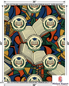 Fabricante de Telas Africanas de Lujo con Estampado de Cera, Proveedor Textil Personalizado para Celebraciones de Aniversarios Universitarios y Convenciones, OEM ODM - Product Image 2