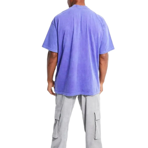 เสื้อยืดผู้ชายดีไซน์ใหม่ล่าสุด สไตล์ลำลอง แบบสั่งทำพิเศษ ล้างสีแบบแอซิดวอช คอกลม ฟิตเนส คุณภาพดี ทรงโอเวอร์ไซส์ สำหรับผู้ใหญ่ - Product Image 5
