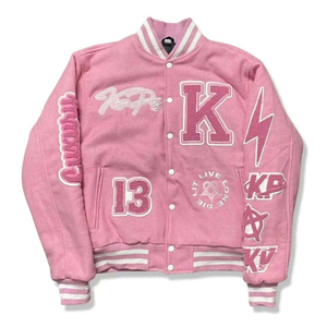 Chaqueta Varsity Personalizada de Lana Reciclada - Chaqueta Deportiva Ecológica para Hombre - Mangas Personalizadas Sostenibles - Product Image 1