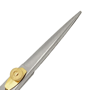 Professional Super Cut Barber Scissors 5.5 Inch Gold & Silver Stainless Steel Hair Cutting <b>Shears</b> Salon Styling <b>Tool</b> - Product Image 4