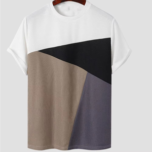 Lightweight Men T-Shirts Durable Custom Logo Cotton O Neck Short Sleeve Basic Tee High Quality OEM ODM Supplier Quick Dry - Product Image 1