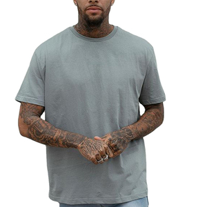 Camiseta de Algodón 100% Grueso con Logotipo Personalizado para Hombre, 200 g/m², Impresión Digital, Camisetas Extra Grandes Lisas, Ropa Masculina - Product Image 1