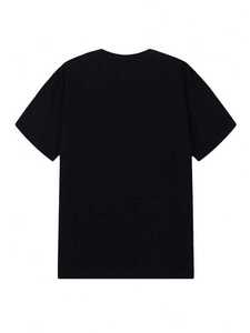 Camisetas de Lujo para Hombre con Calavera de Diamantes de Imitación, Camiseta Negra de Algodón Personalizada con Gráficos Brillantes, Estilo Urbano, Manga Corta, Venta al por Mayor OEM - Product Image 6