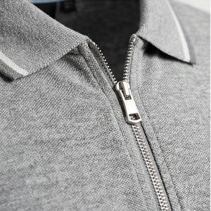 Polos Personalizados con Logotipo Bordado para Hombre, con Media Cremallera, Casuales, para Actividades al Aire Libre, Ropa Deportiva de Golf de Primera Calidad - Product Image 4