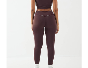 Leggings de Yoga para Mujer con Control de Abdomen, Diseño Sólido, Ropa Deportiva, Nylon y Spandex, Pantalones Deportivos para Correr con Efecto Push-Up, Logotipo Personalizado - Product Image 4