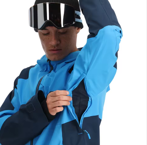 Veste de ski et de snowboard pour homme, personnalisée, pour les sports d'hiver, coupe-vent, imperméable, coque rigide avec fermeture éclair - Product Image 3