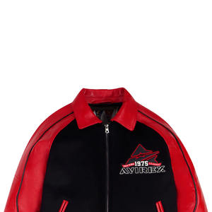 Veste en cuir pour homme Avirex de qualité supérieure, meilleur prix, veste d'hiver, cuir véritable, coupe-vent, imperméable, teinture unie, toutes tailles disponibles - Product Image 4