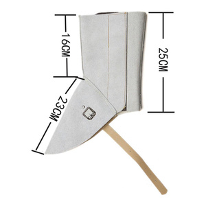 Couvre-chaussures de sécurité en cuir de vachette pleine fleur de qualité supérieure, résistants à l'abrasion, à la chaleur et aux flammes, pour travaux lourds - Product Image 6