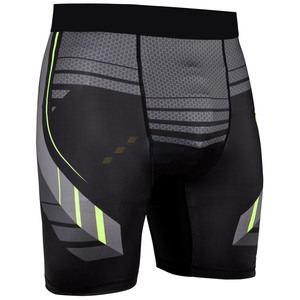 Shorts de sport pour homme en spandex/polyester à séchage rapide, personnalisables, avec compression, en vente - Product Image 4
