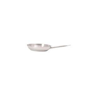 Stainless Steel Frying <b>Pan</b> Round Minimalist Design Dishwasher Safe <b>Induction</b> Compatible No Coating Polished Exterior - Product Image 3