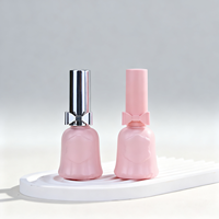 Échantillon gratuit Usine En Gros Vide Verre Vernis Bouteille Personnalisé et LOGO Uv Gel Vernis À Ongles Bouteille Avec Brosse Couvercle Rose