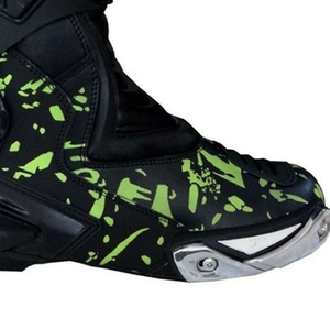 Chaussures de course pour moto sur mesure, confortables, imperméables, hauteur cheville, avec doublure en cuir véritable, semelle en caoutchouc pour l'hiver - Product Image 5