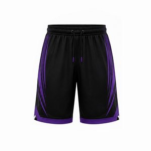 Tenue de basketball unisexe respirante et tendance – Couleurs stylées, vêtements de sport élégants 100 % polyester, taille élastique de haute qualité - Product Image 2