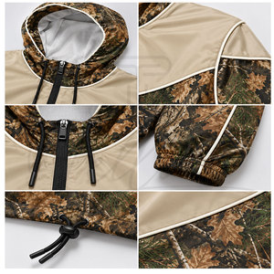 Chaqueta Cortavientos de Camuflaje para Mujer, de Alta Calidad, Venta al Por Mayor, Diseño a Prueba de Viento, con Logotipo Personalizado - Product Image 4