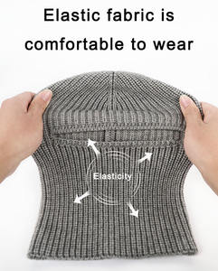Pasamontañas de Punto 2 en 1 de Alta Calidad para Invierno, Máscara Facial para Esquí al Aire Libre, para Hombre, con MOQ Bajo - Product Image 6