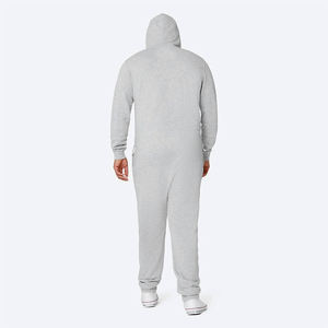 Comfortable <b>Man</b> Onesie Plush Hooded <b>Pajama</b> Jumpsuit Winter Sleepwear <b>Man</b> Onesie Soft <b>Fleece</b> Full Body Lounge Adult Warm Homewear - Product Image 6