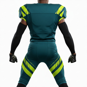 ชุดยูนิฟอร์มอเมริกันฟุตบอลคุณภาพสูงสั่งทำพิเศษ ระบายอากาศได้ดี ไซส์ใหญ่ แขนสั้น ปักโลโก้ตามแบบที่ต้องการ - Product Image 5