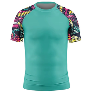 Pakistan MMA Rash Guard Short Set for Men & <b>Boys</b> Sport UV Protection - Brazilian Jiu-Jitsu Rash Guard Custom Made Swim Design - Product Image 6