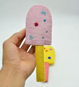 Decoración de Helado de Fieltro de Lana Hecha a Mano - 100% Lana Natural, Decoración y Juego Ecológico de Verano - Product Image 6