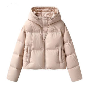 Chaqueta Acolchada Reversible para Mujer, Cómoda, para Invierno y Verano, con Capucha, para Actividades al Aire Libre, Talla Grande, Impermeable, con Cierre, de Algodón, para Senderismo - Product Image 6