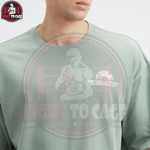 Camisetas de Hombre de Cuello Redondo, 100% Algodón, Color Verde Claro, Duraderas, Ligeras y Cómodas, con Logotipo Personalizado, Talla Grande - Product Image 6