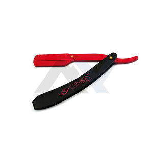 Navaja de Afeitar Plegable de Hoja Recta, Herramienta de Afeitado para Barbería, Rasoirs con Cuchillas Reemplazables, Logotipo Personalizado Disponible, Marca OEM - Product Image 1