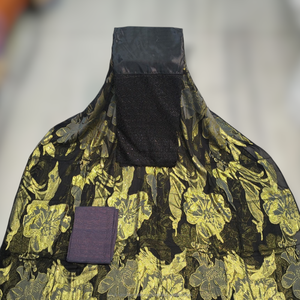 Ensemble complet de luxe en or mauve lavande, imprimé floral Fransawi Dirac, avec panneau brodé, pour les fêtes de mariage somaliennes - Product Image 3