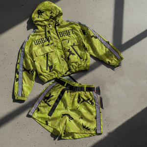 Conjunto de Chándal de 2 Piezas para Mujer, Estilo Y2K, Chaqueta Cortavientos con Cremallera y Pantalones Cortos, Personalizable con Logotipo, de Fabricante de Ropa 2026 - Product Image 5