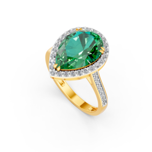 Anillo de Oro Sólido de 14K, 9K, 10K, 18K con Gema de Laboratorio de 5.5Ct, Certificado IGI, RJC, ODM, OEM, Fabricante de Joyería Fina Ética, Venta al Por Mayor E20134 - Product Image 1