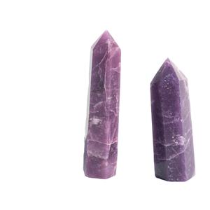 Agate Lepidolite en forme de crayon, obélisque, pointe d'agate faite à la main pour la guérison des chakras, haute qualité, vente en gros, Achetez Amayra Crystals Gujarat - Product Image 1